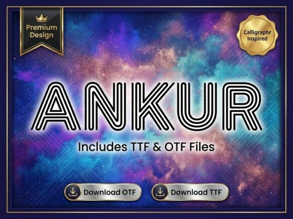 Ankur: Cinematic Display Font