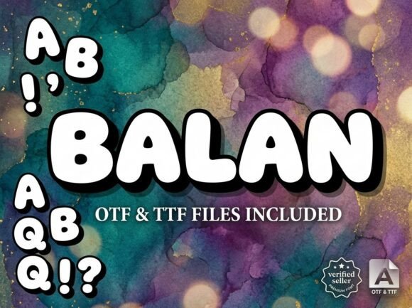 Balan: A Bold Display Font