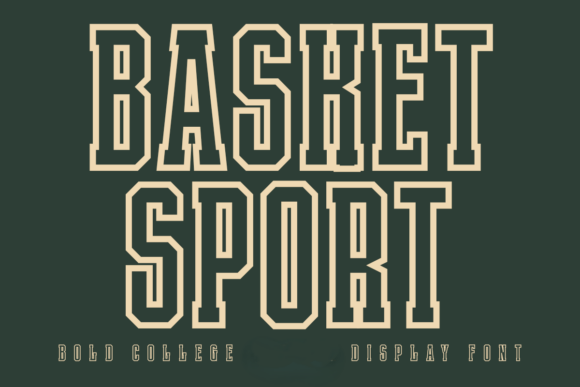 Basket Sport Outline Font