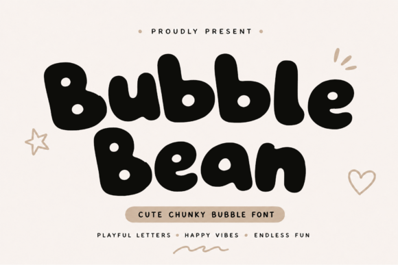 Bubble Bean Font for Creative Makers