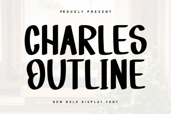 Charles Outline Font for Business Design