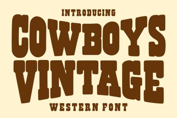 Cowboys Vintage Font for Bold Campaigns