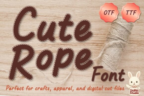 Cute Rope Font for Creative Projects