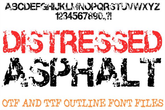 Distressed Asphalt Font Review