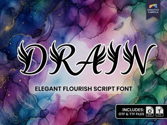 Drain: A Display Font for Elegant Storytelling