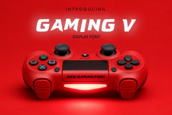 Gaming V Font for Bold Web Design