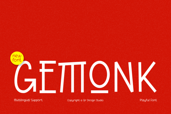Gemonk Font: Bold, Unconventional, and Full of Personality