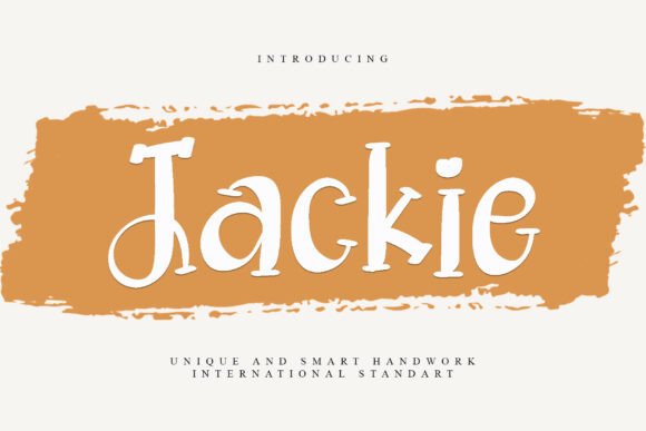 Jackie Font for Web Design