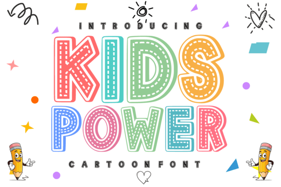 Kids Power Font for Creative Makers