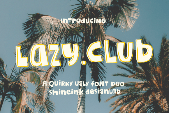 Lazy Club Font for Creative Projects