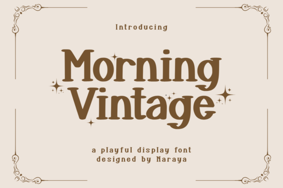 Morning Vintage Font for Business Branding