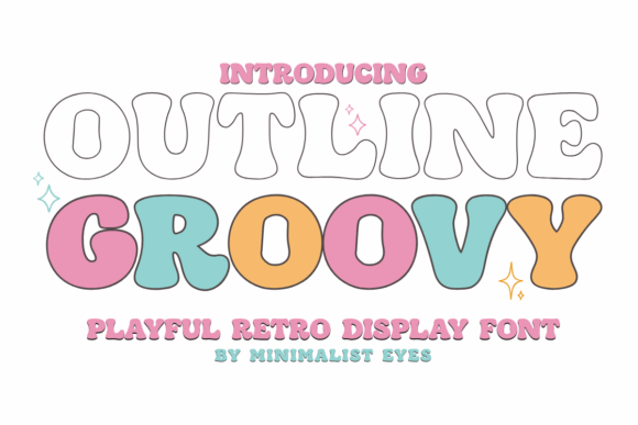 Outline Groovy Font