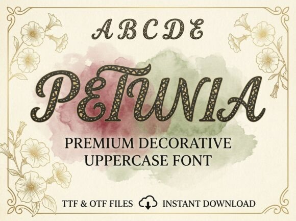 Petunia: A Decorative Display Font