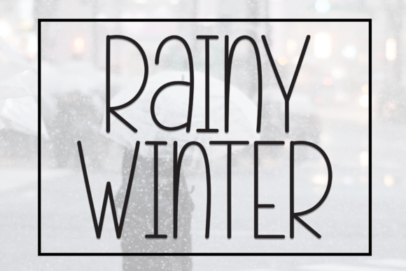Rainy Winter Font for Creative Projects