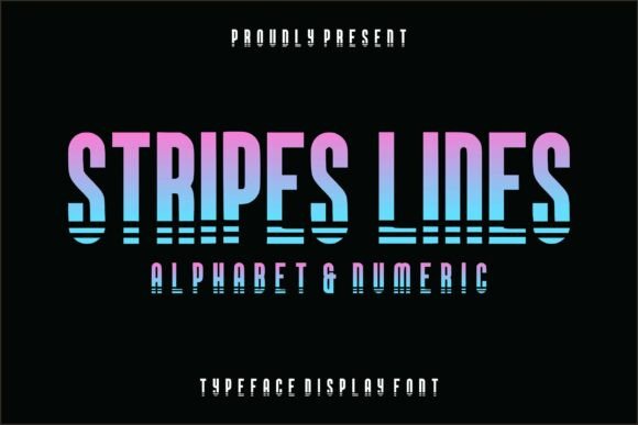 Stripes Lines Font for Bold Branding