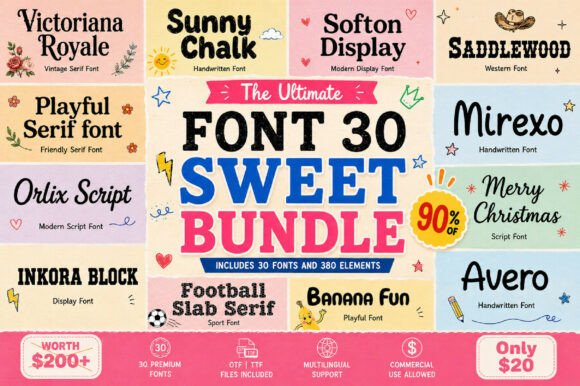 Sweet Mega Bundle Font Review