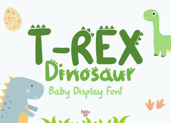 T-rex Dinosaur Font