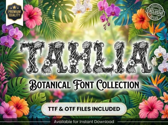 Tahlia Font: Tropical Elegance for Creators