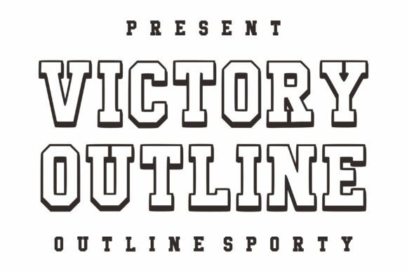 Victory Outline Font for Bold Campaigns