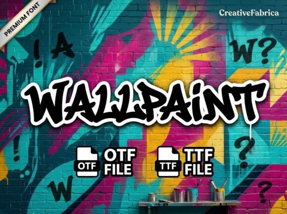 Wallpaint: A Bold Display Font